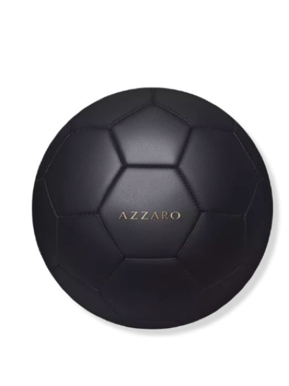 Azzaro Sleek Black & Gold Logo Soccer Ball NWT